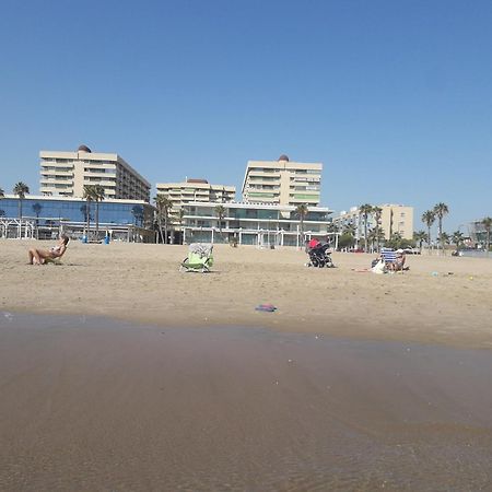 Apartamento Dos Habitaciones Primera Linea De Playa فالنسيا المظهر الخارجي الصورة
